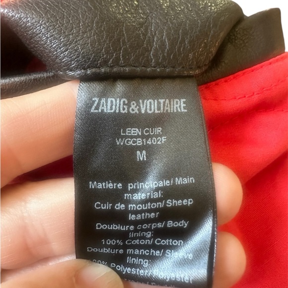 Zadig & Voltaire Biker Leather Jacket - Picture 10 of 11